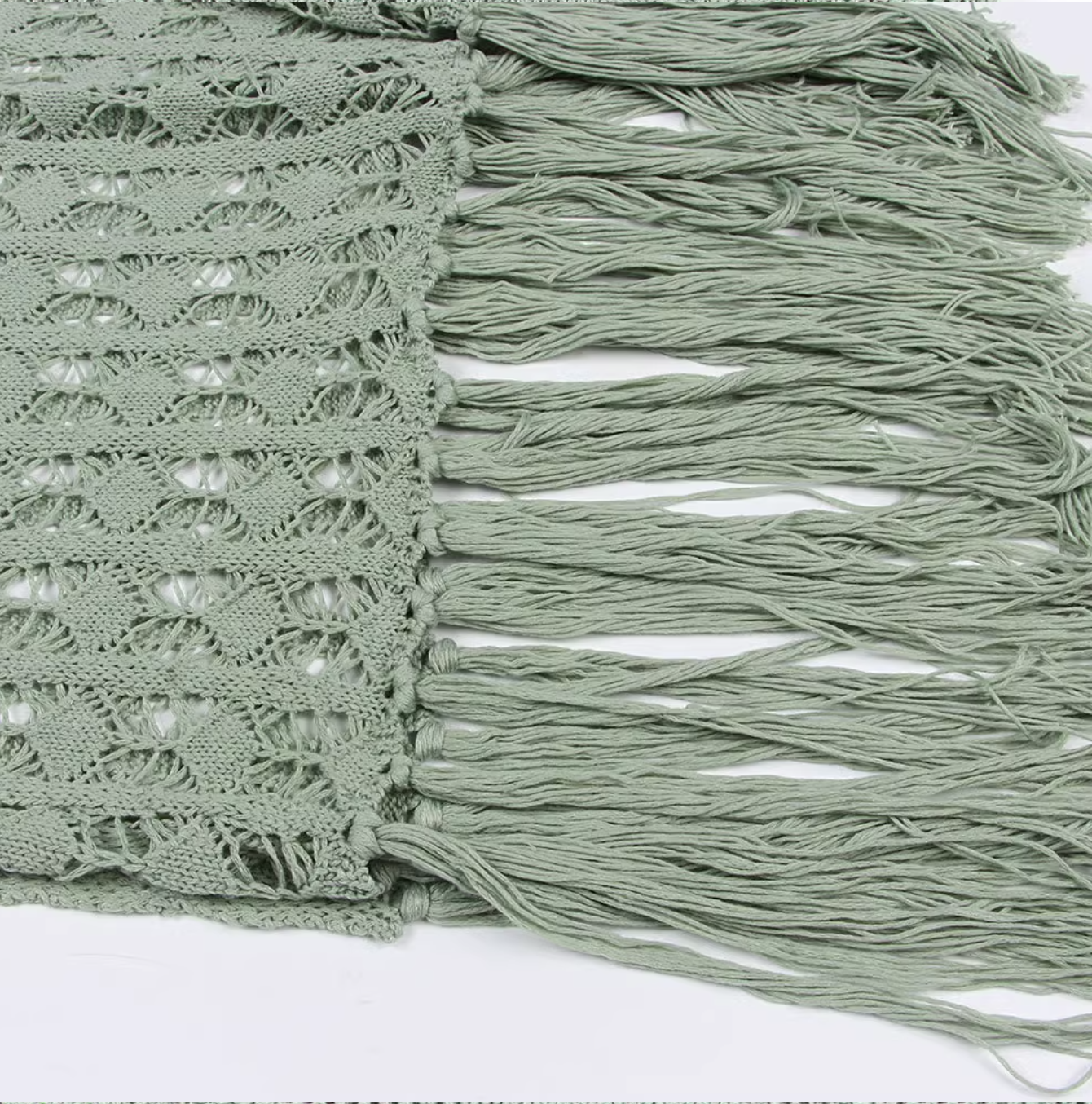 beach dress knit tansel