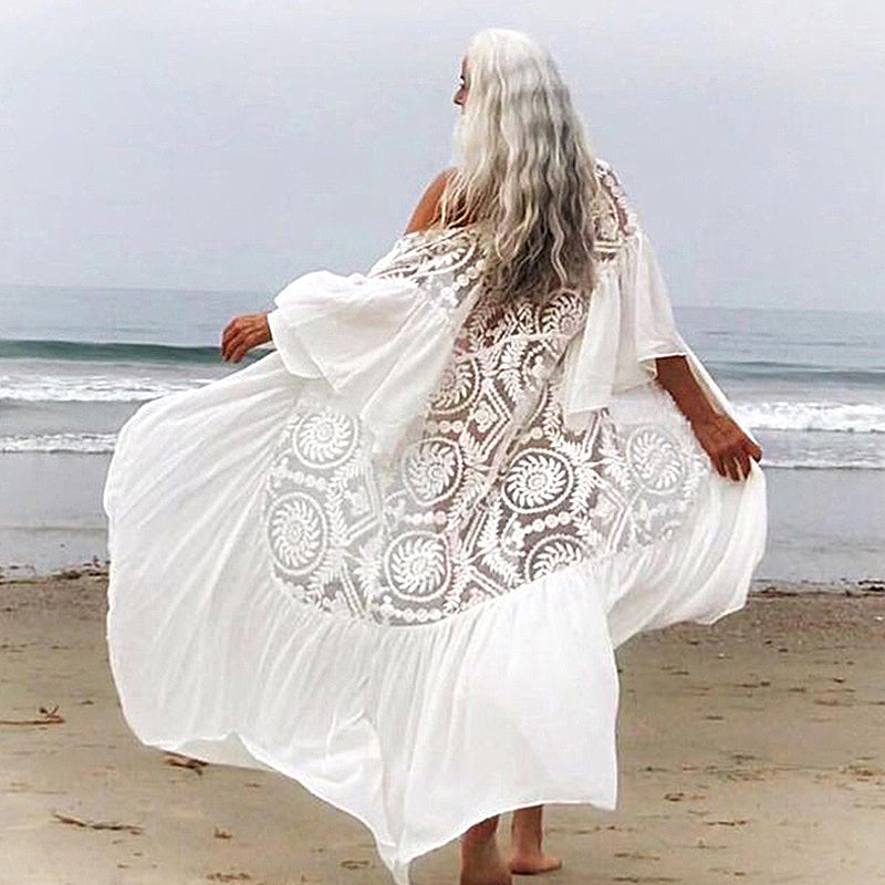 Airy White Lace Cardigan